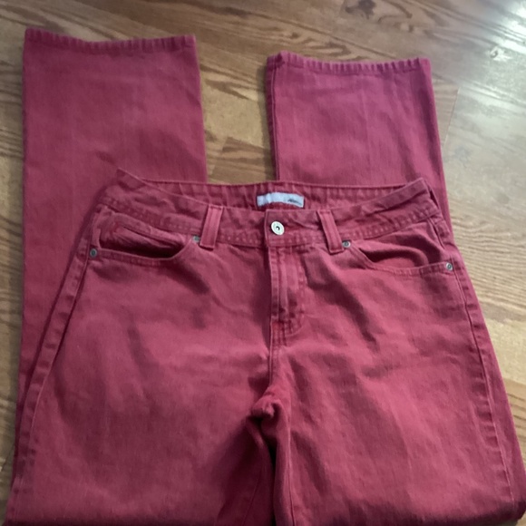 Chico's Platinum Red Boot Cut Stretch Jeans Size 1.5 (S) - Picture 1 of 4